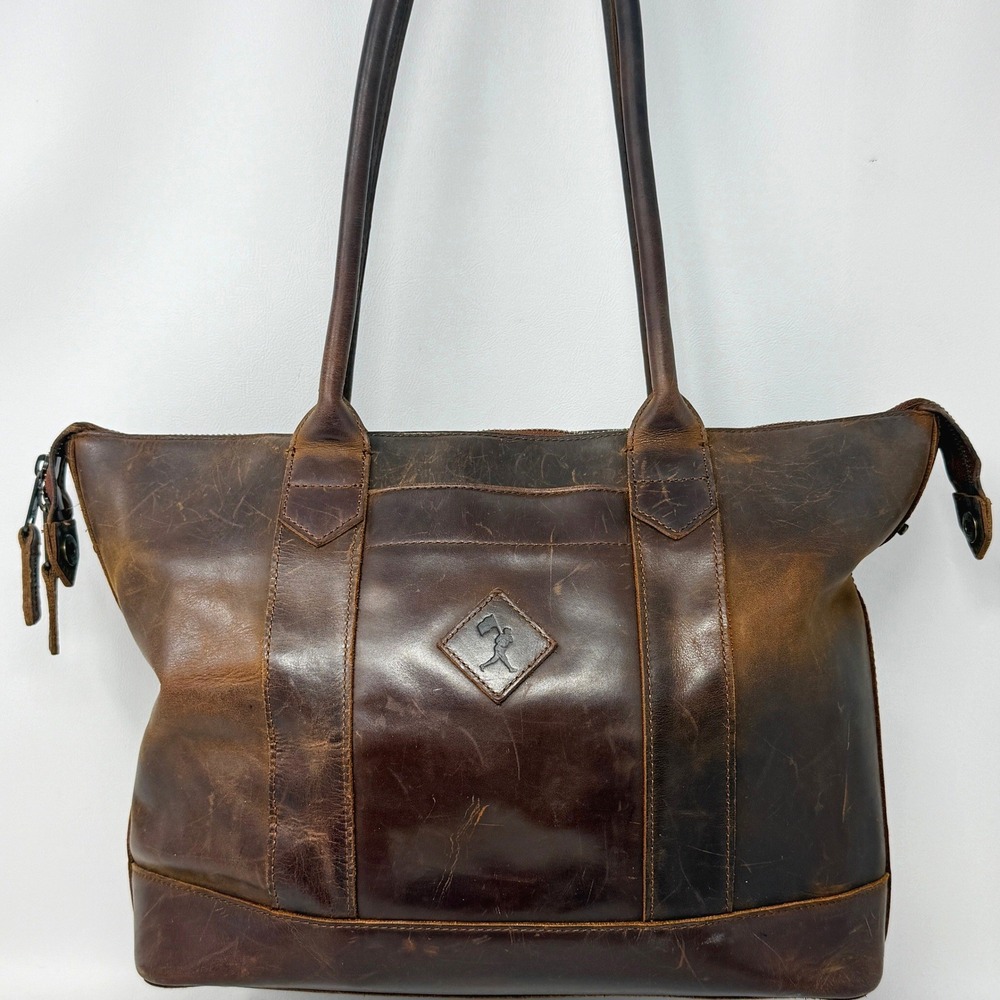 Baseballism Glove Tote Brown Leather Quality Purse Bag Hipster Preppy Tailored